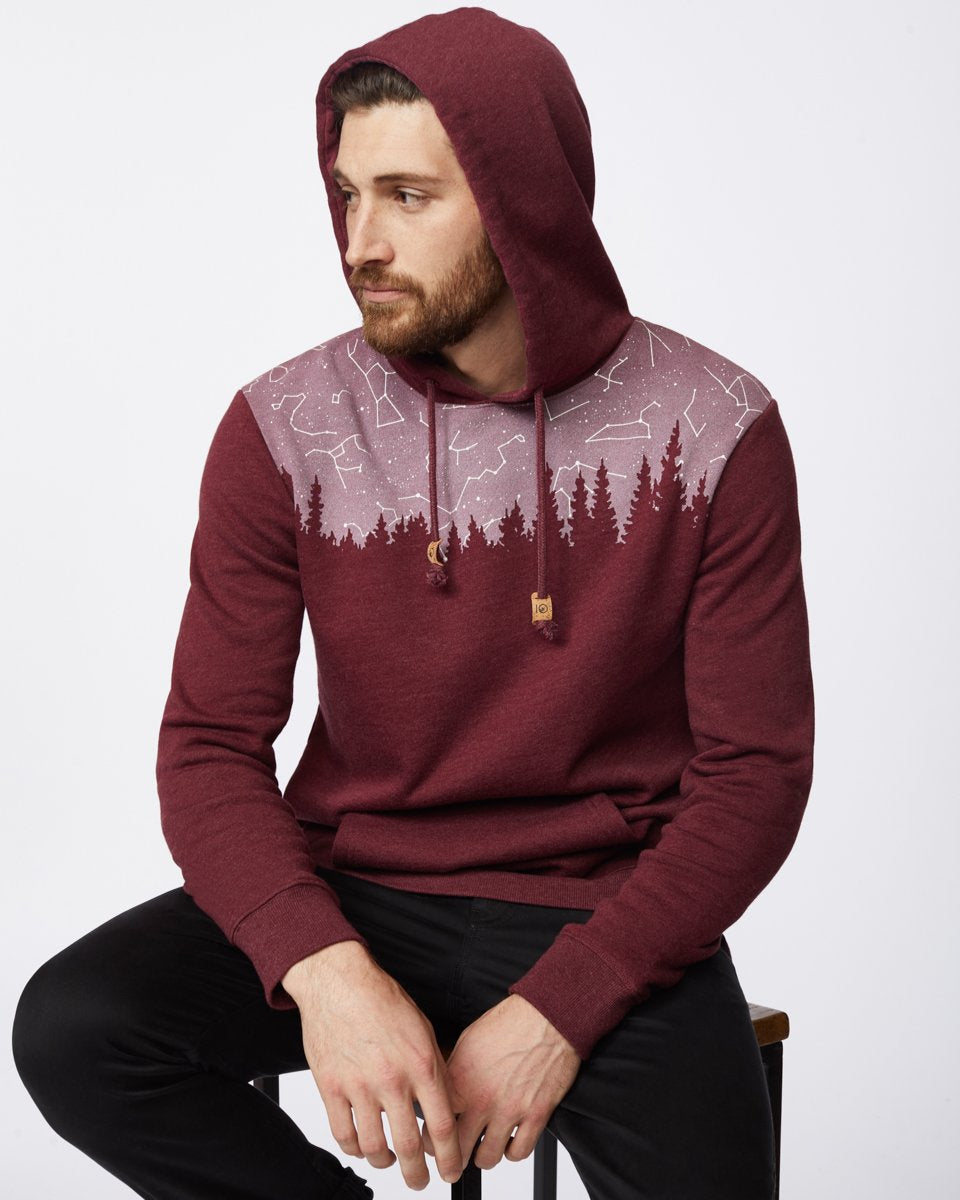 Red Tree Graphic Hooded Pullover