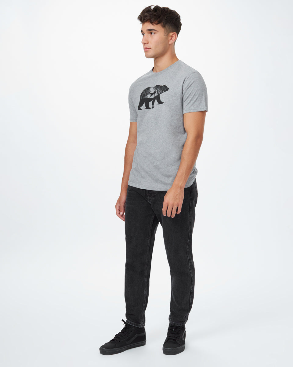 Gray Men's Organic Cotton Graphic Tee