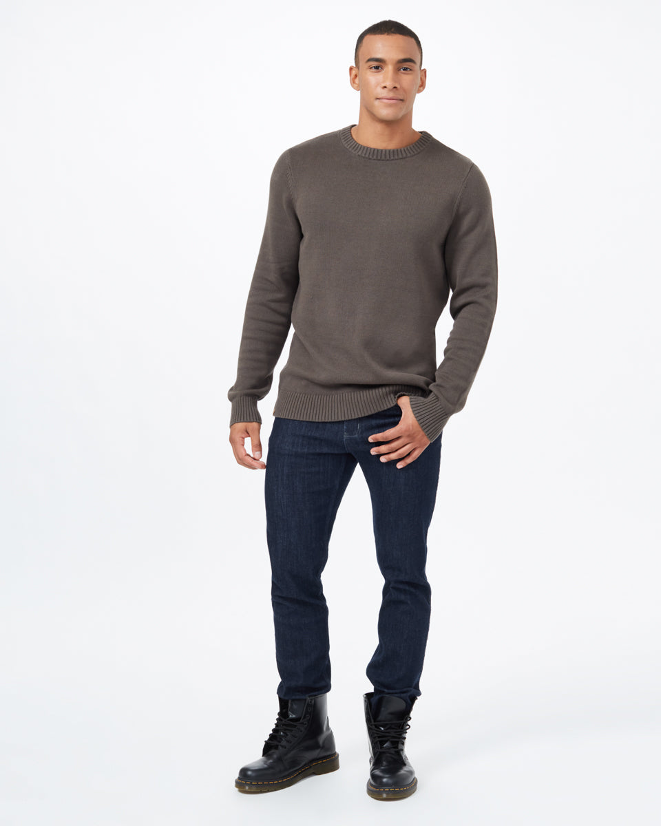 Green Men's Organic Cotton Knit Jumper