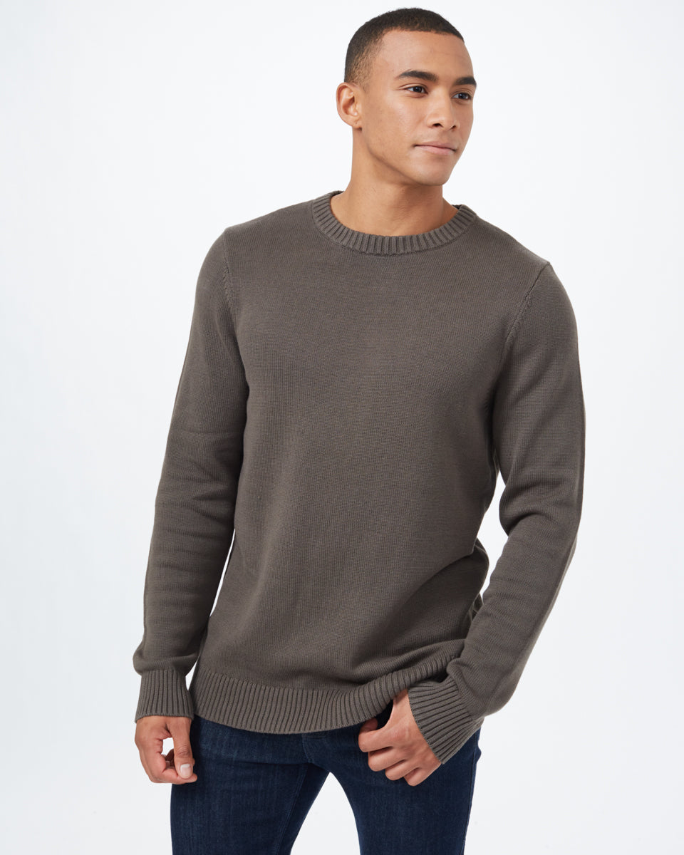 Green Men's Organic Cotton Knit Jumper