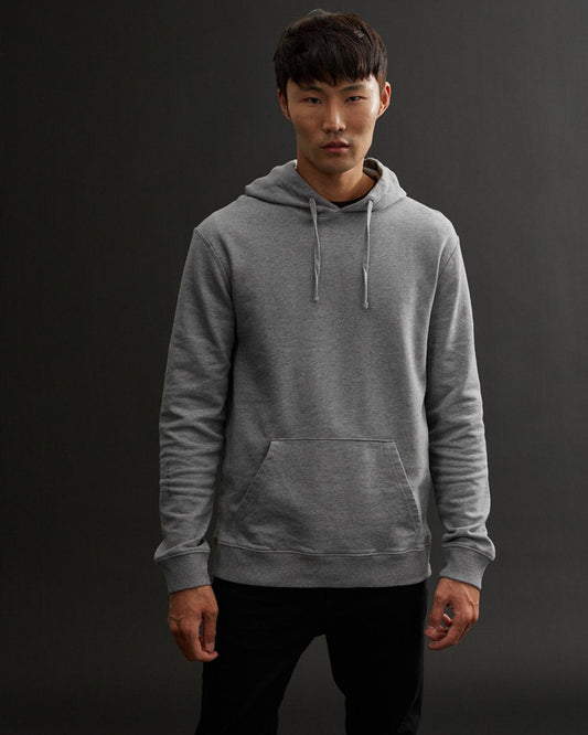 Gray Men's Organic Cotton Pullover Hoodie