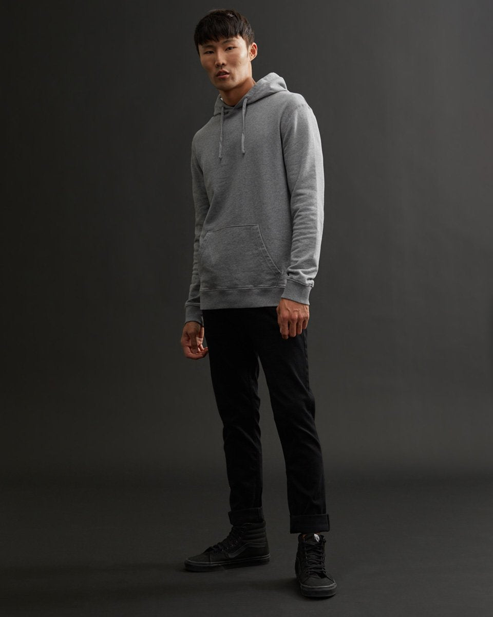 Gray Men's Organic Cotton Pullover Hoodie