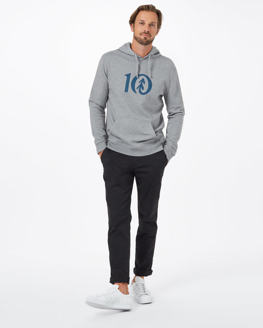 Gray Men's Organic Cotton Pullover Hoodie