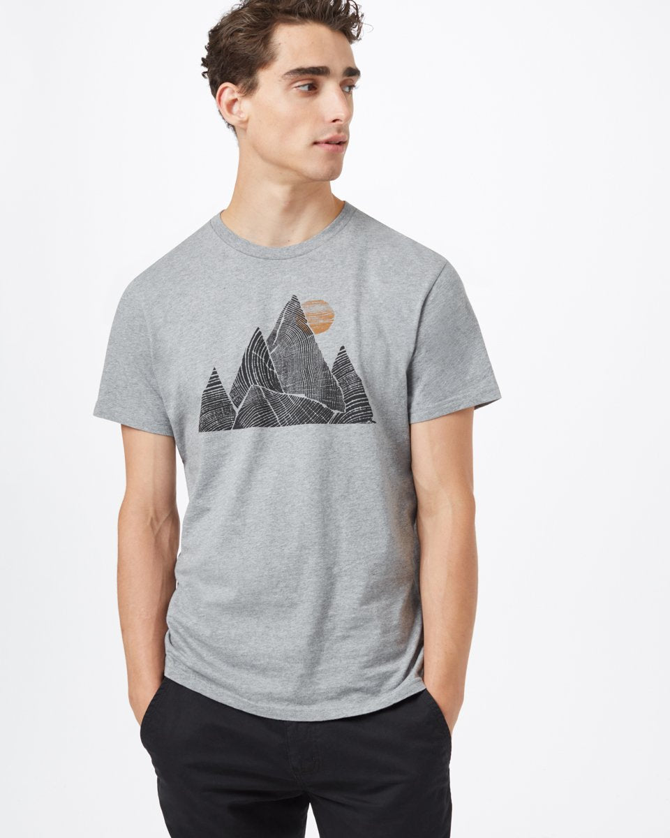 Gray Men's Organic Cotton Graphic Tee