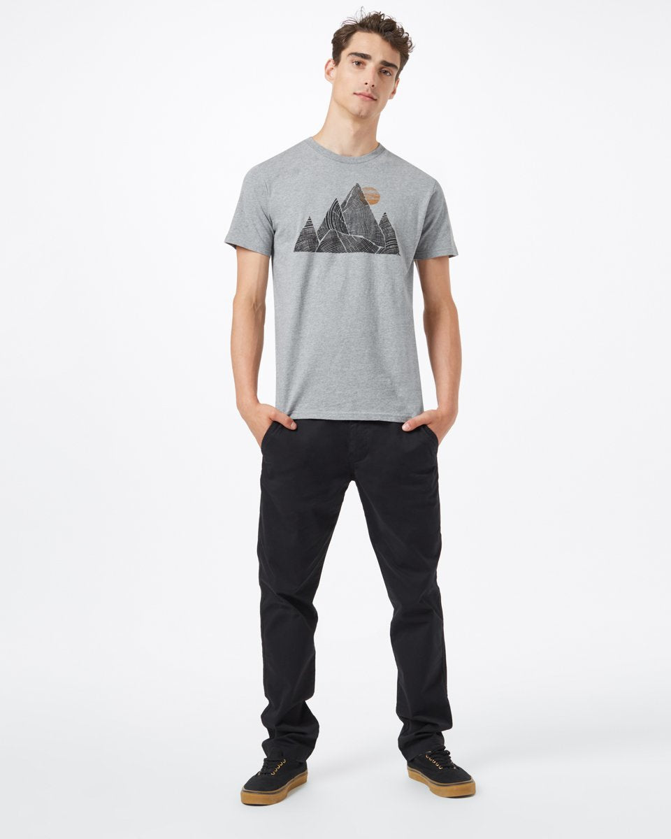 Gray Men's Organic Cotton Graphic Tee