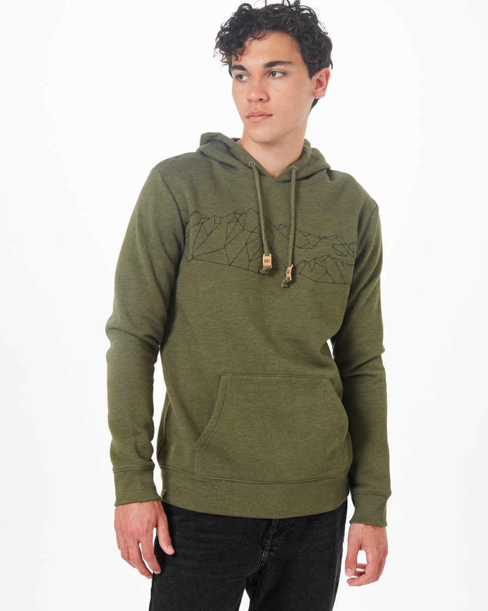 Green Men's Organic Cotton Pullover Hoodie