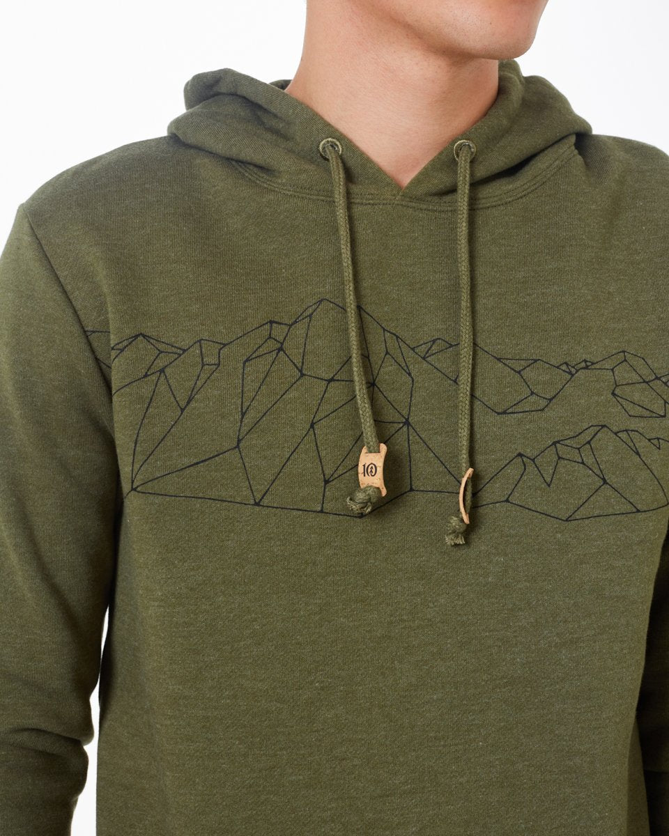 Green Men's Organic Cotton Pullover Hoodie