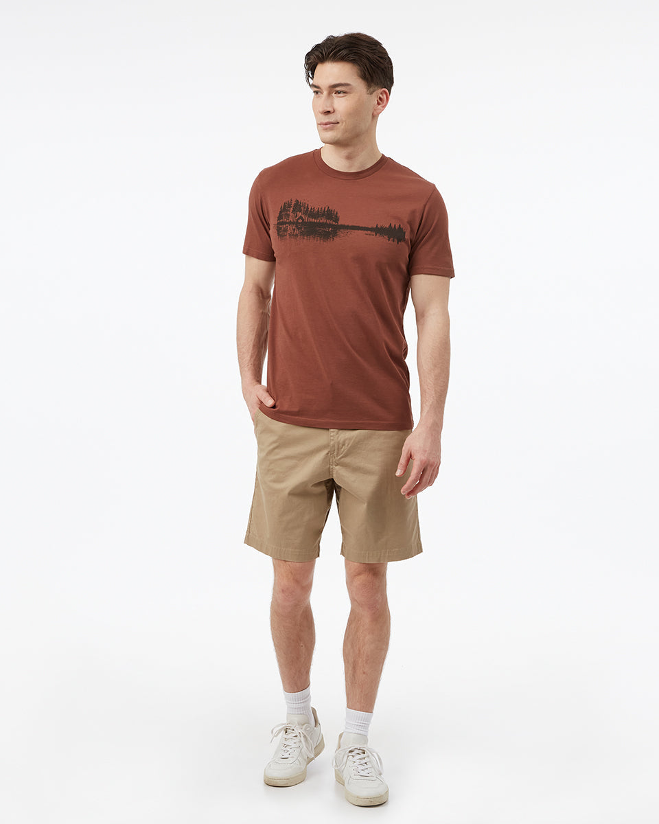 Red Men's Organic Cotton Graphic Tee