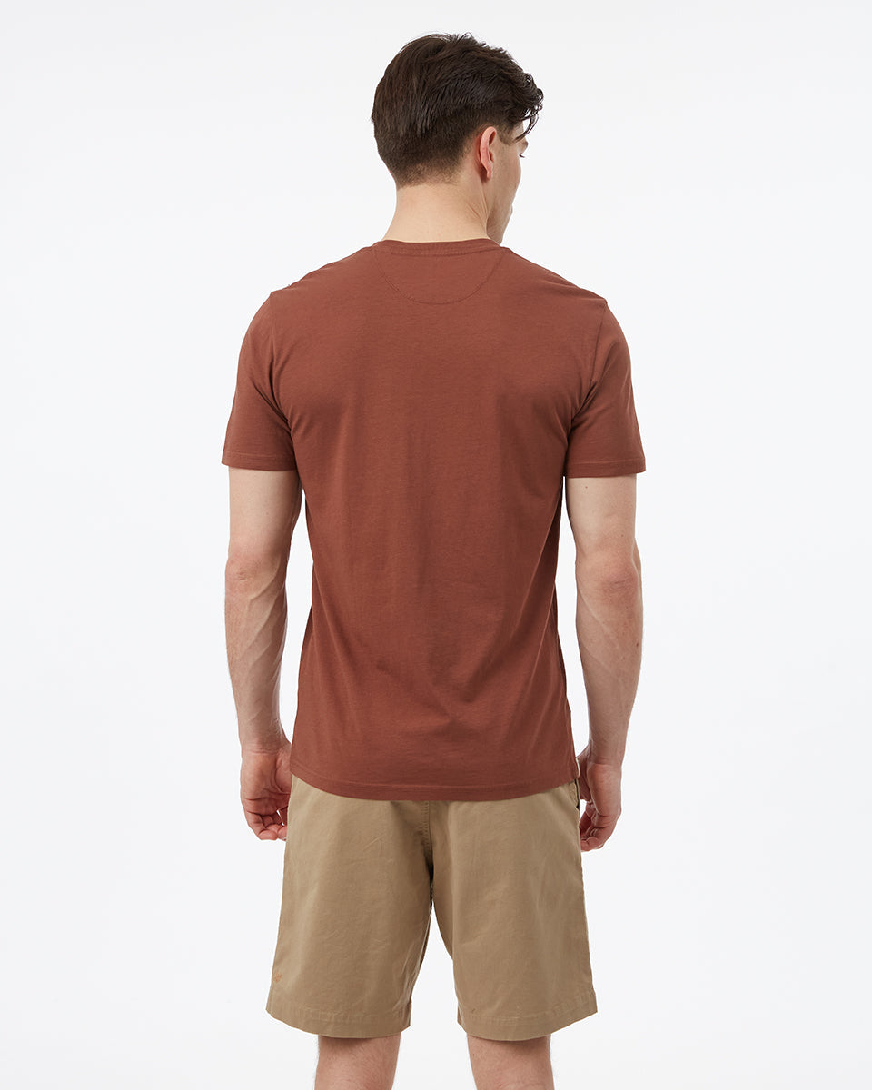 Red Men's Organic Cotton Graphic Tee