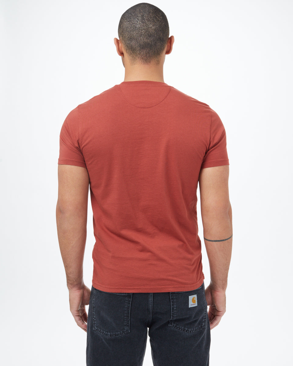 Red Men's Organic Cotton Graphic Tee