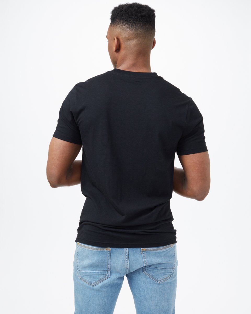 Black Recycled Polyester Crew Neck T-Shirt