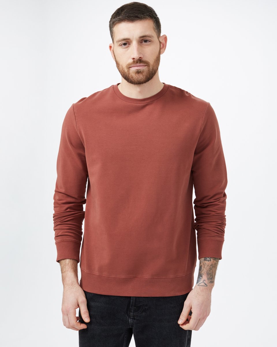 Red Men's Organic Cotton French Terry Sweatshirt