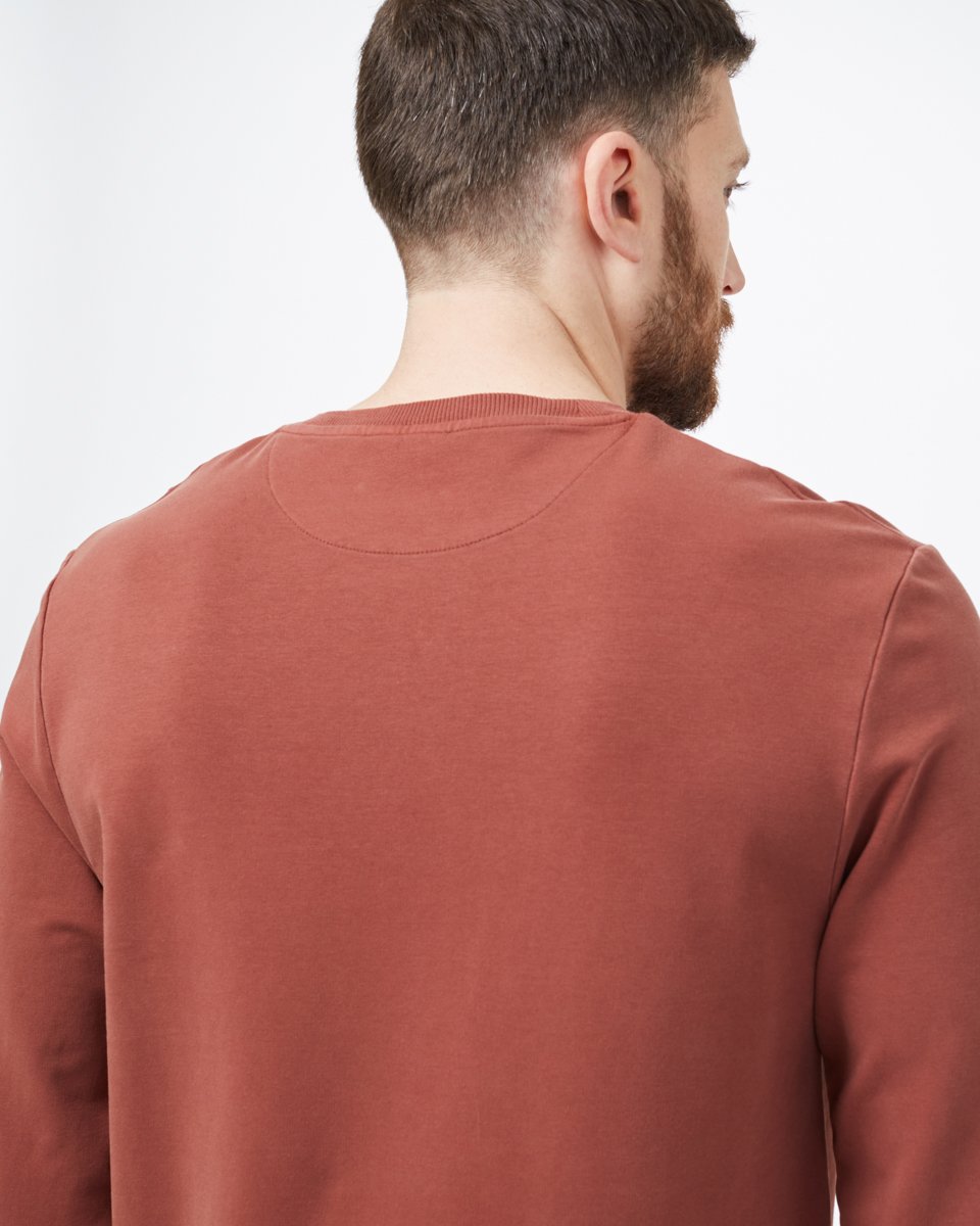 Red Men's Organic Cotton French Terry Sweatshirt