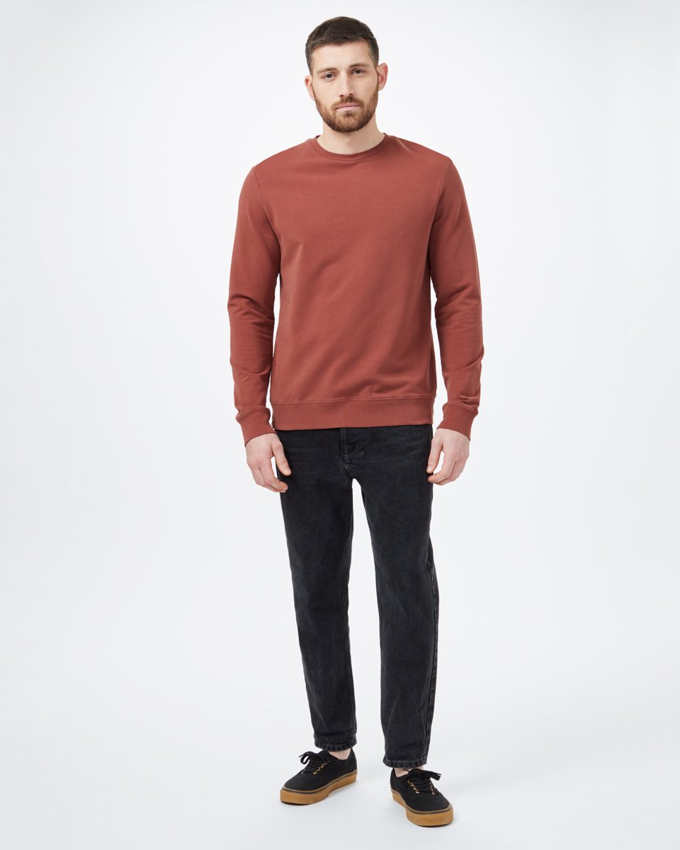 Red Men's Organic Cotton French Terry Sweatshirt