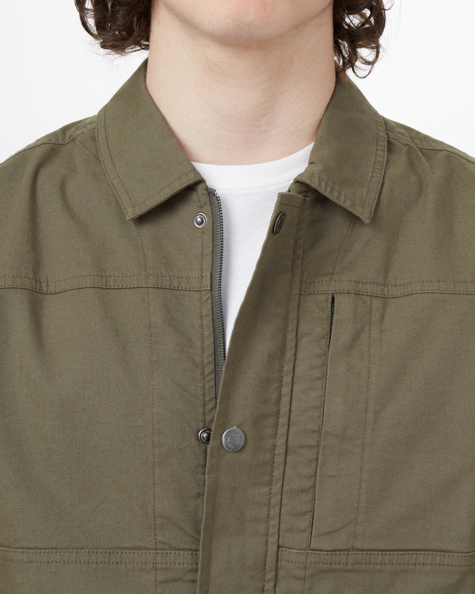 Green Men's Organic Cotton Work Jacket