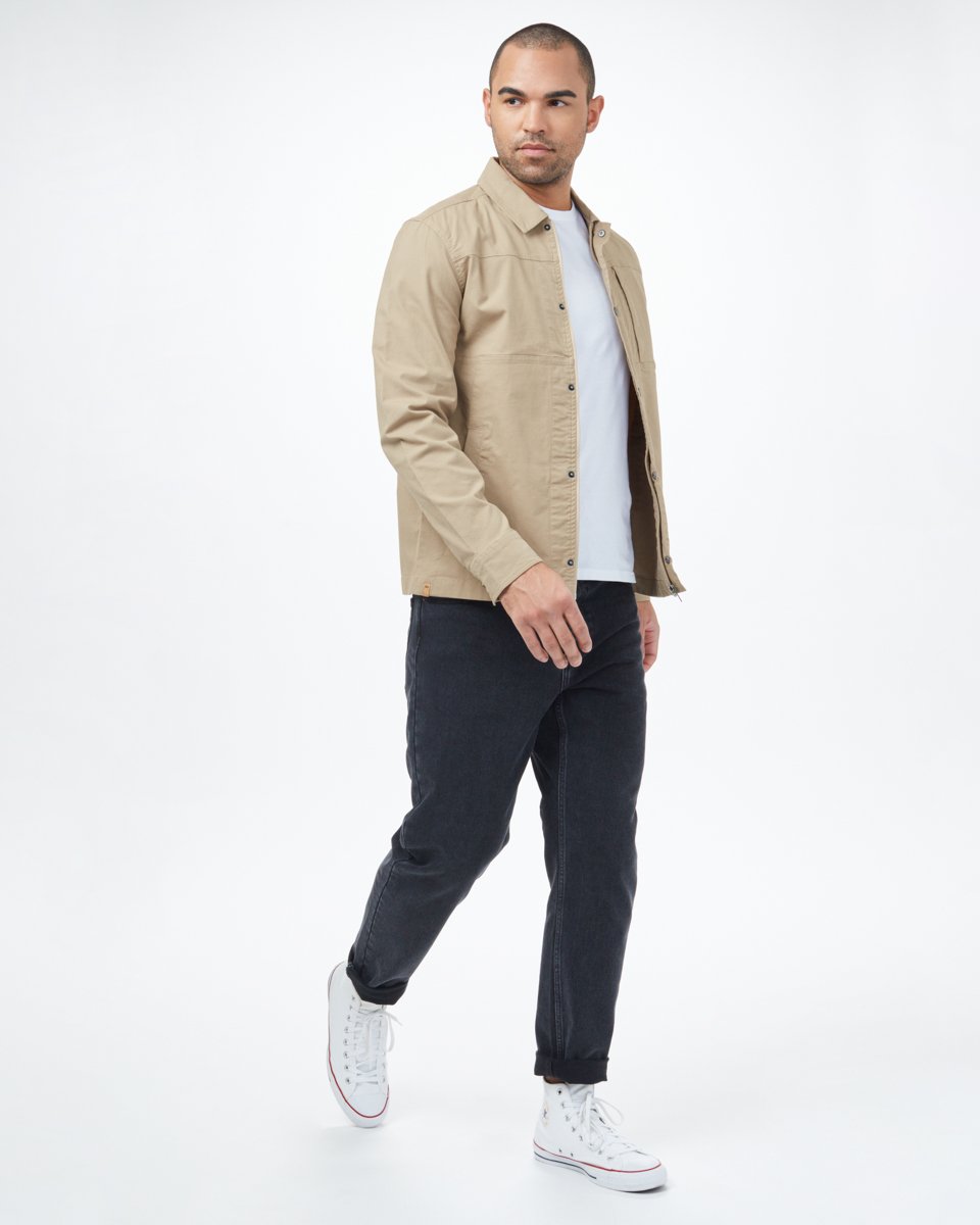 Beige Men's Organic Cotton Work Jacket