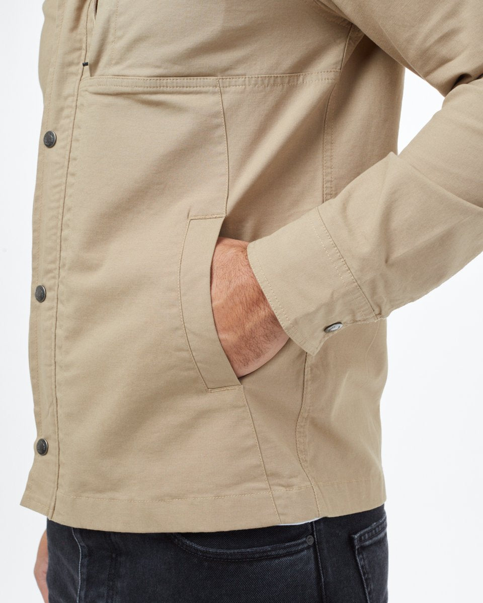 Beige Men's Organic Cotton Work Jacket