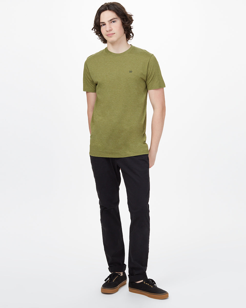 Green Embroidered Graphic Tee