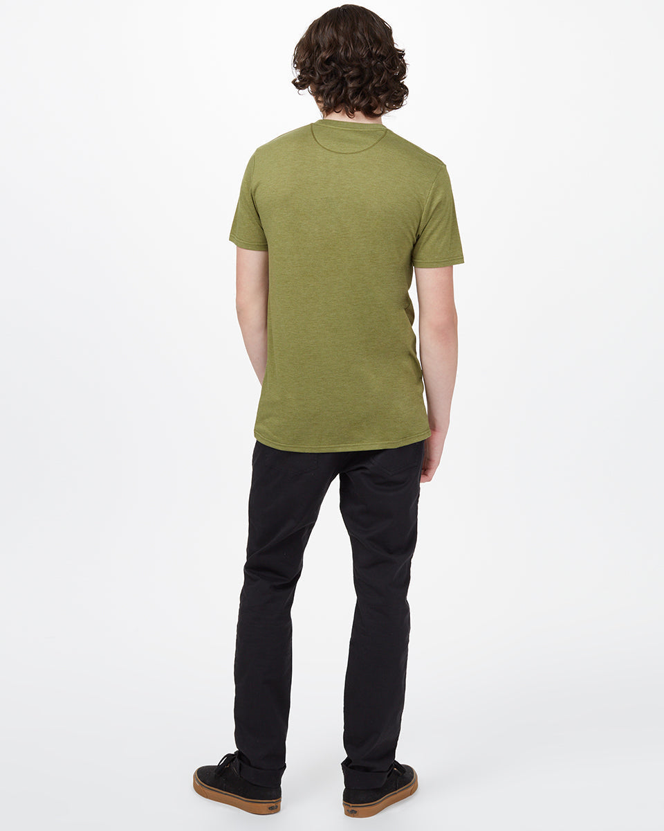 Green Embroidered Graphic Tee