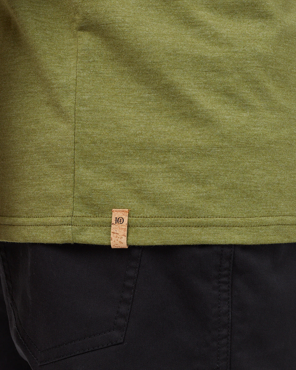 Green Embroidered Graphic Tee