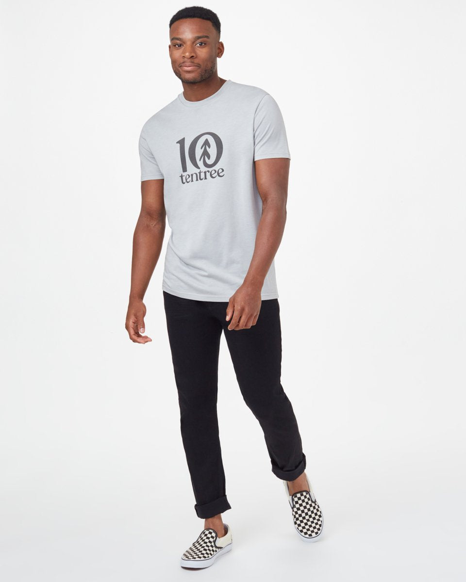 Gray Men's Eco-Friendly Graphic Tee