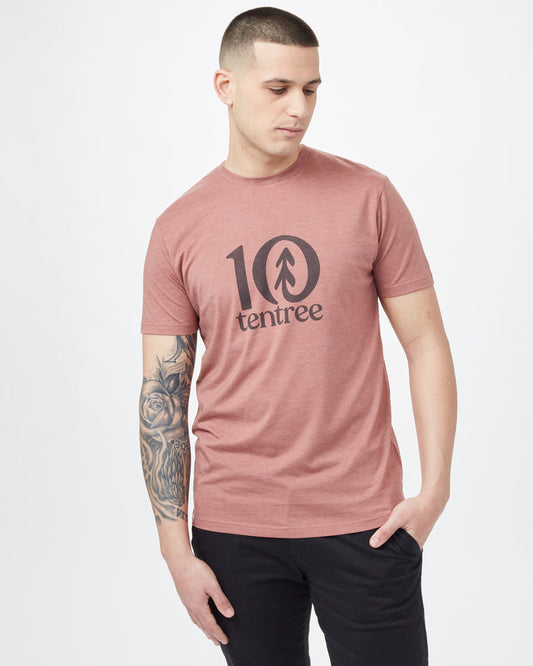 Pink Men's Eco-Friendly Graphic Tee