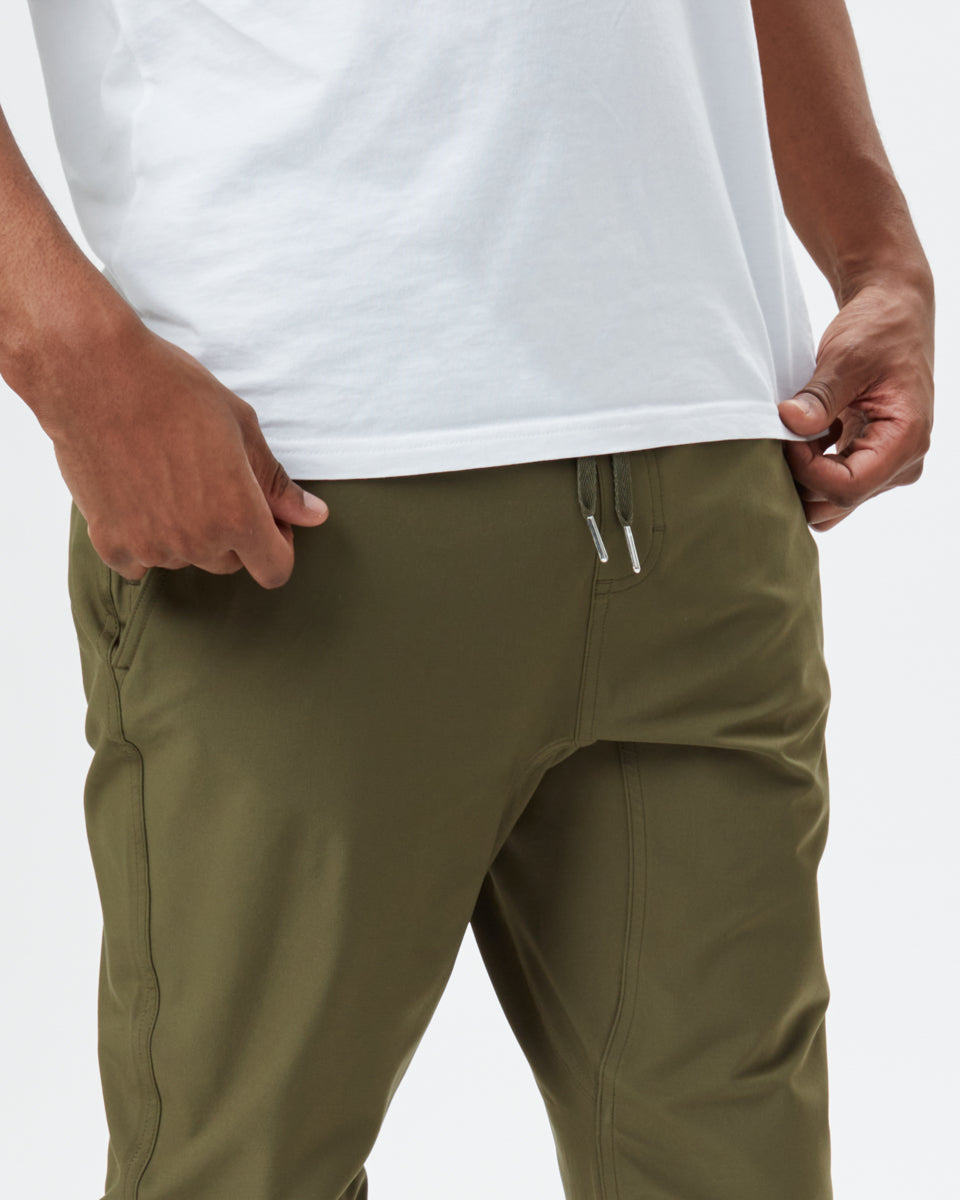 Green Men's Recycled Polyester Joggers