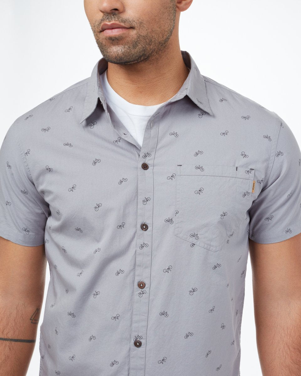 Gray Men's Button Up Shirt