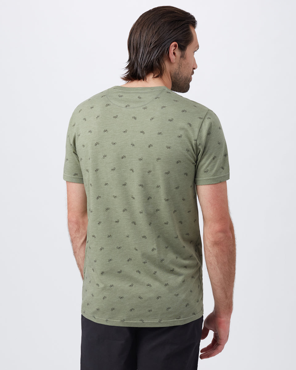 Green Organic Cotton Crew Neck Tee