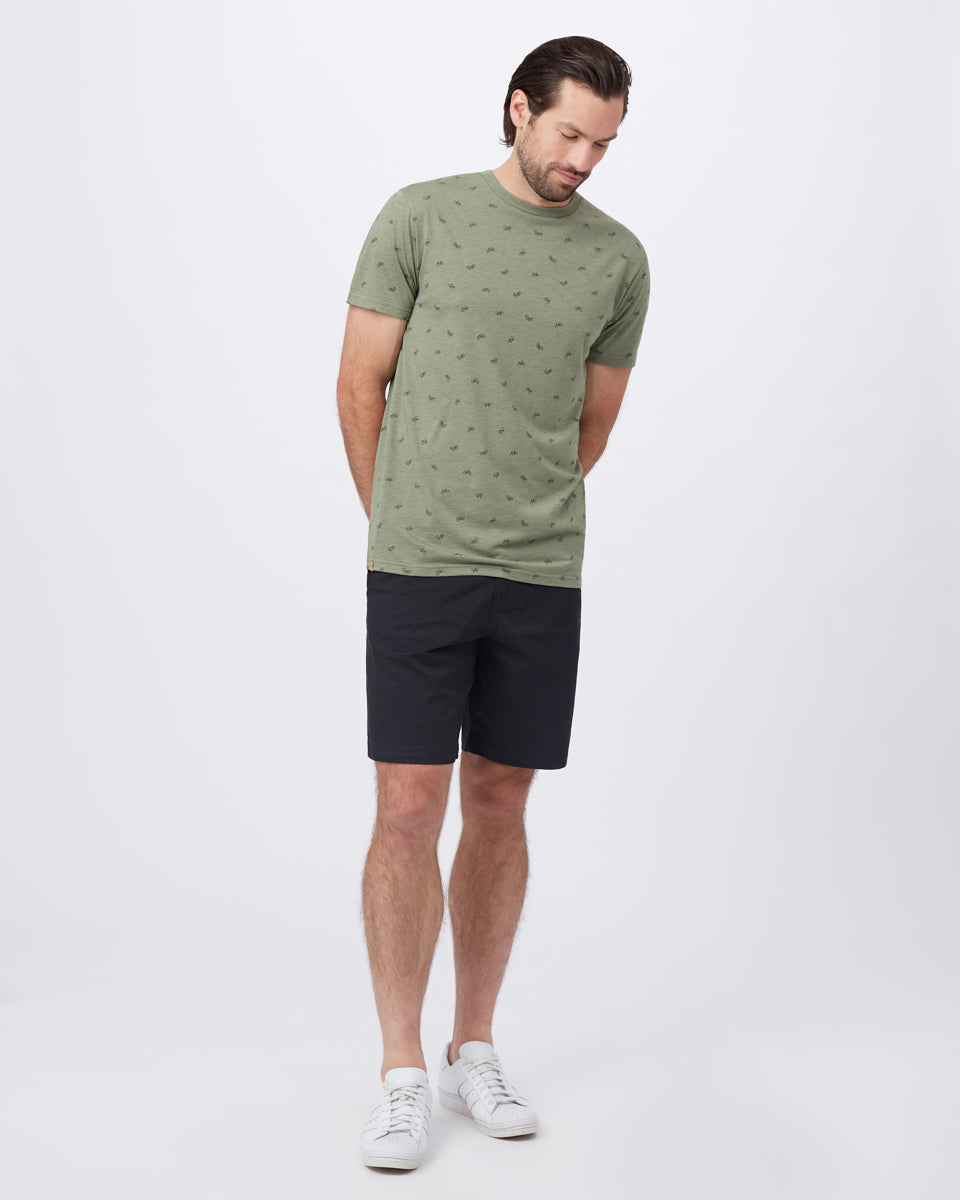 Green Organic Cotton Crew Neck Tee