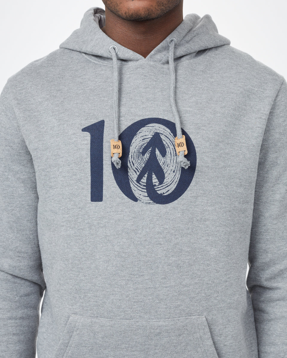 Gray Tree Graphic Pullover Hoodie