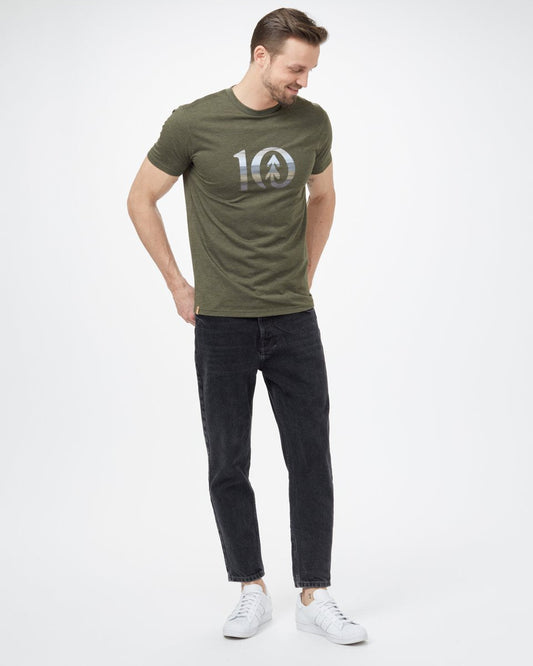 Green Recycled Polyester Crew Neck T-Shirt