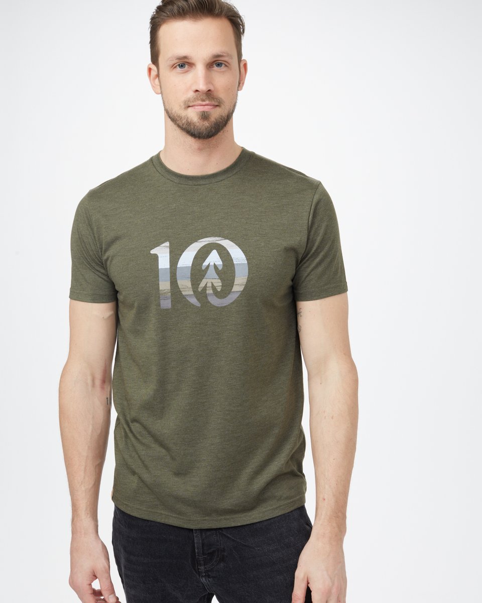 Green Recycled Polyester Crew Neck T-Shirt