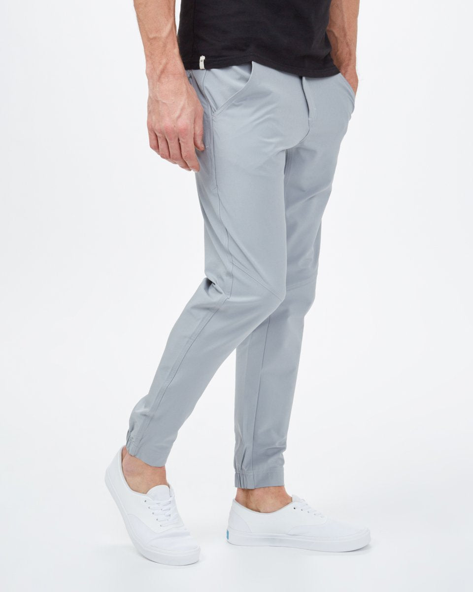 Gray Mens Recycled Polyester Joggers