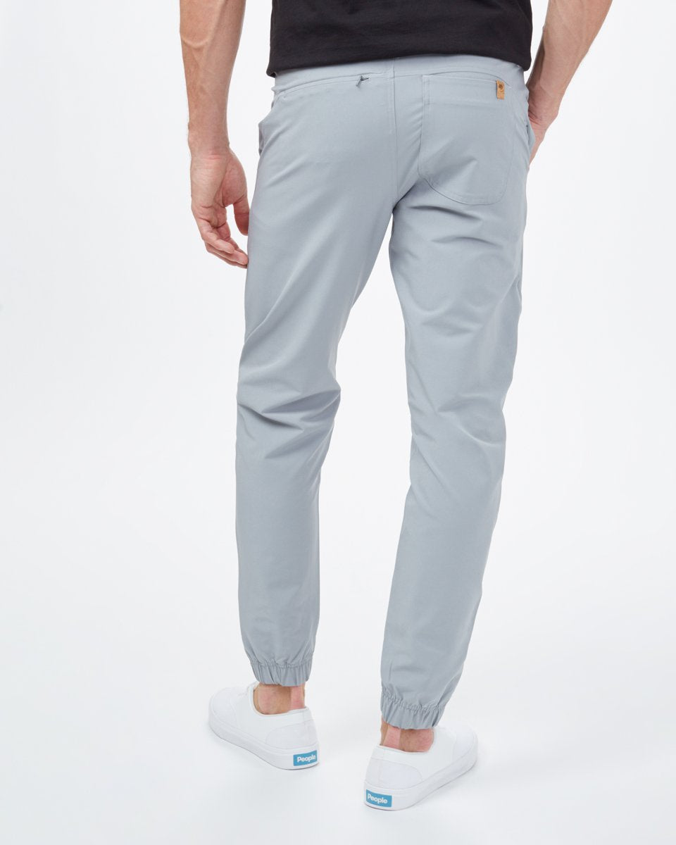 Gray Mens Recycled Polyester Joggers