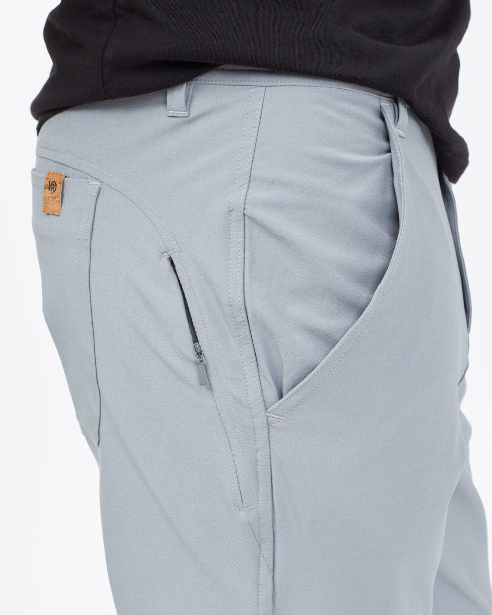 Gray Mens Recycled Polyester Joggers