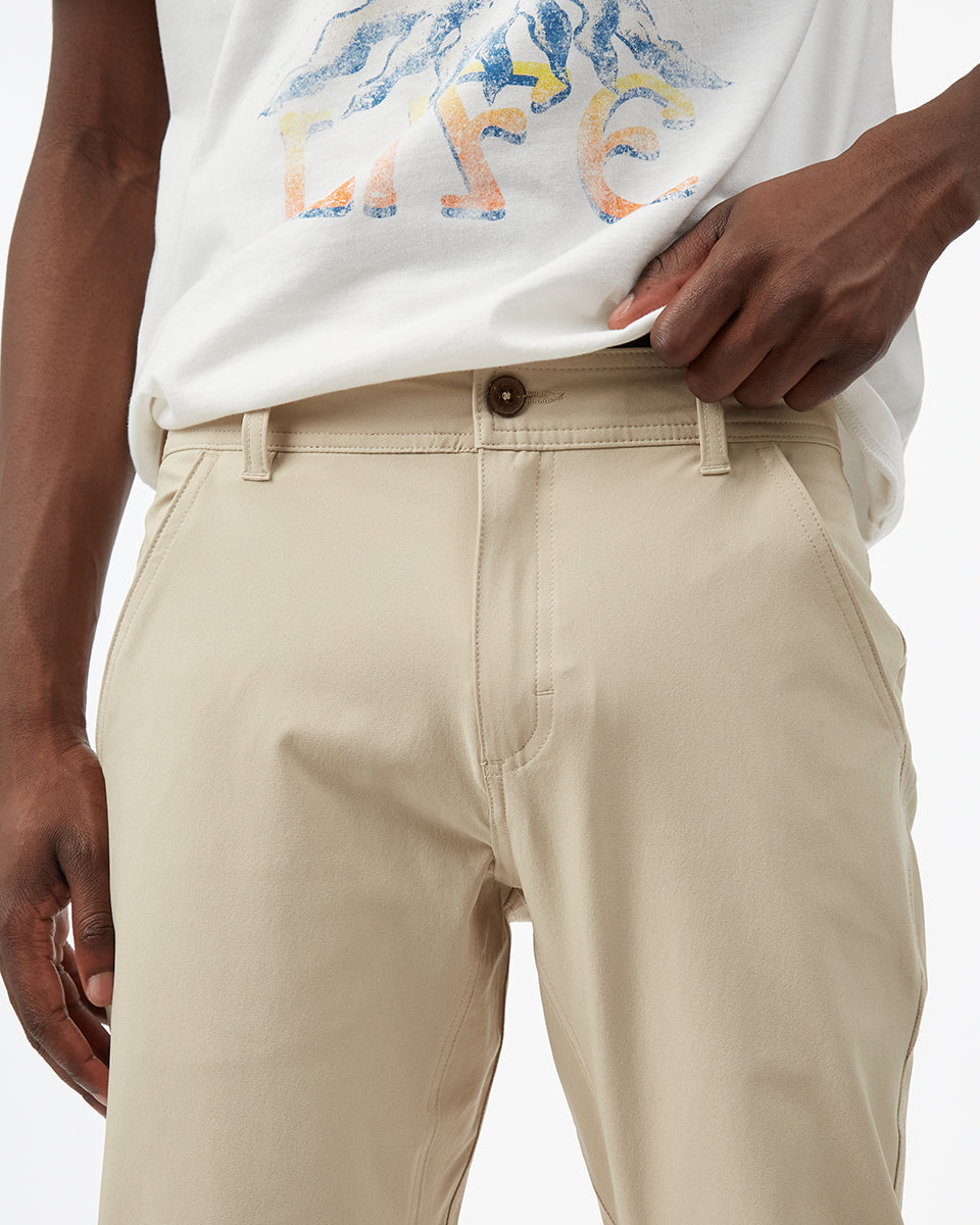 Beige Men's Recycled Polyester Jogger