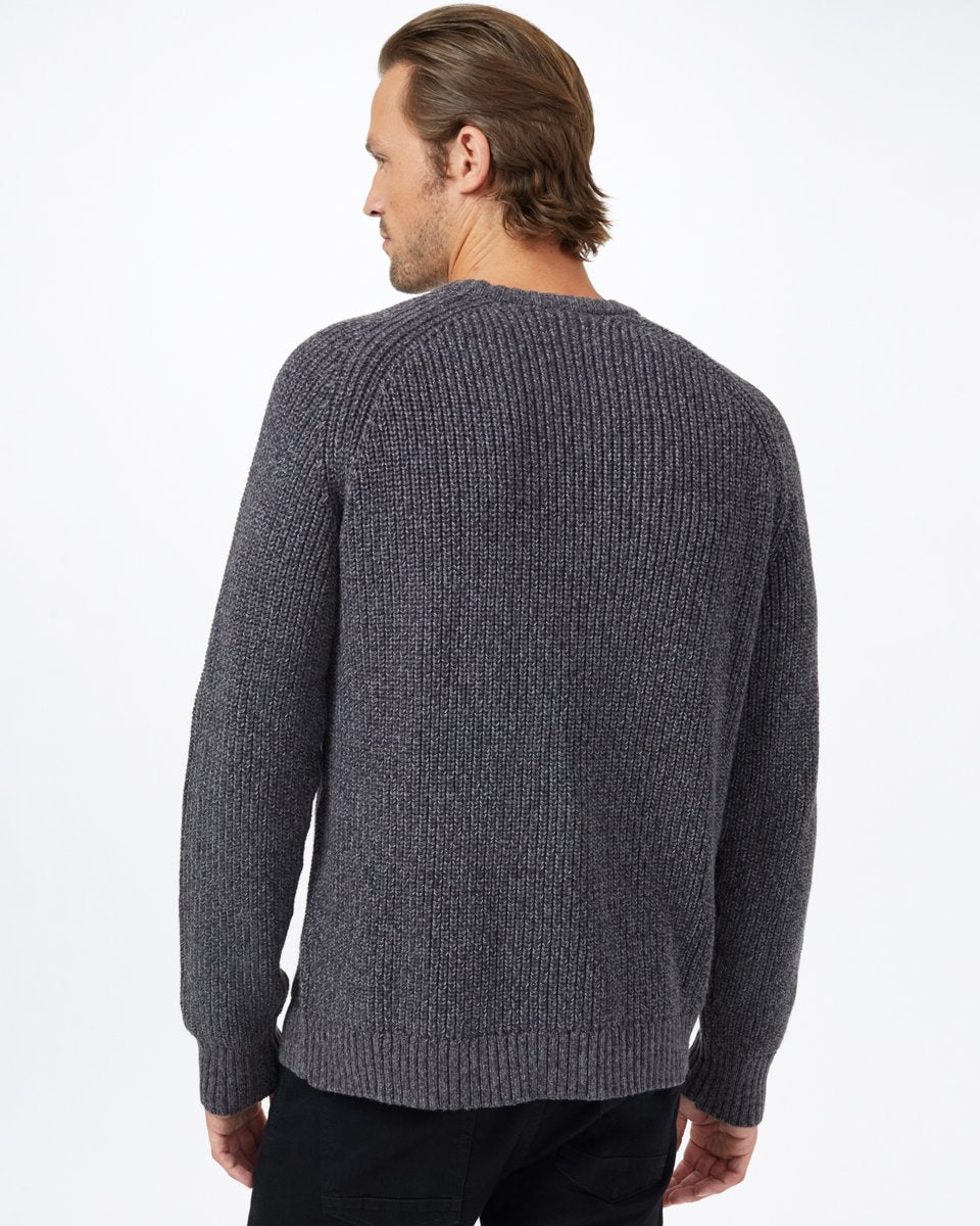 Gray Men's Knit Crew Neck Jumper