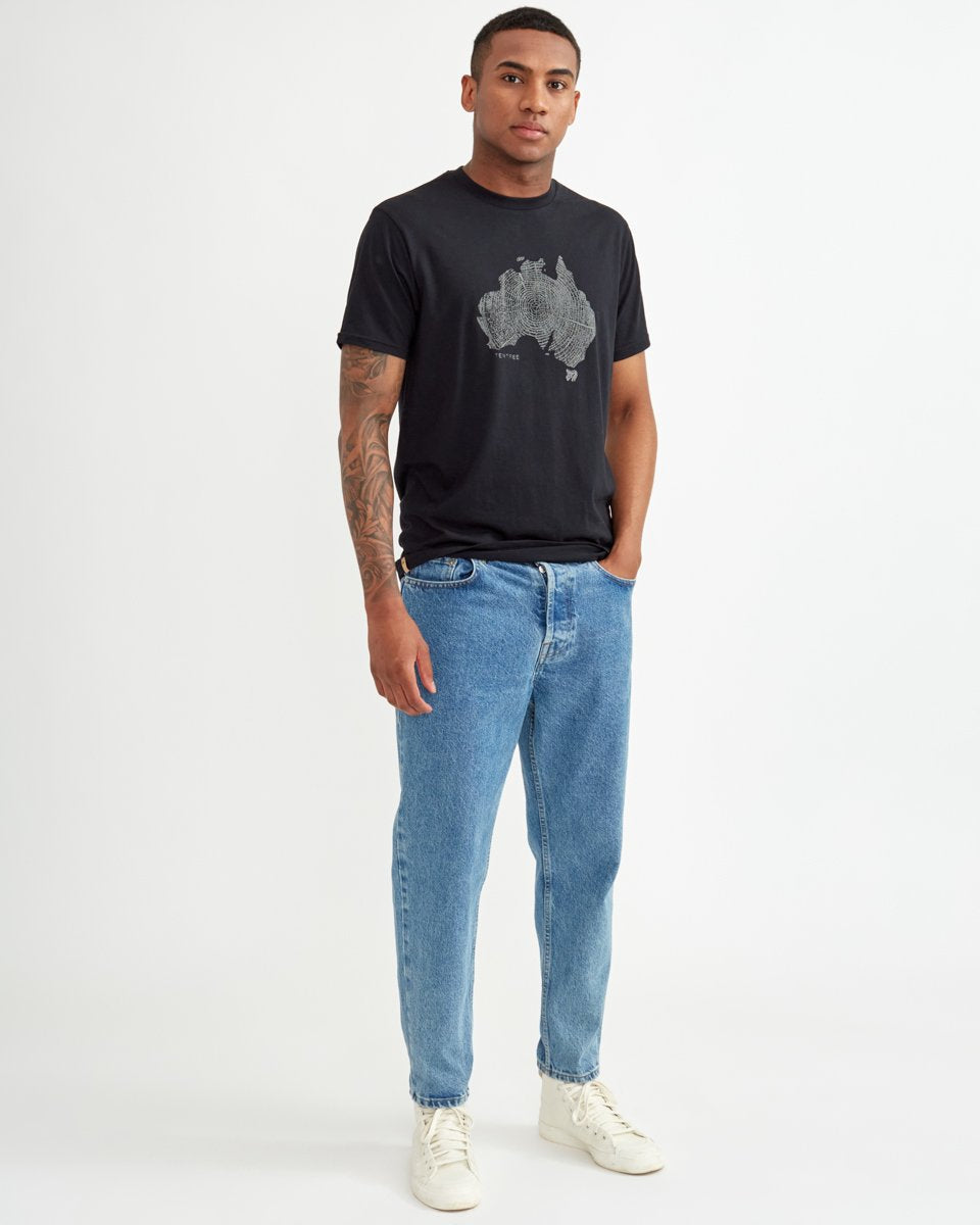 Blue Men's Graphic Tee