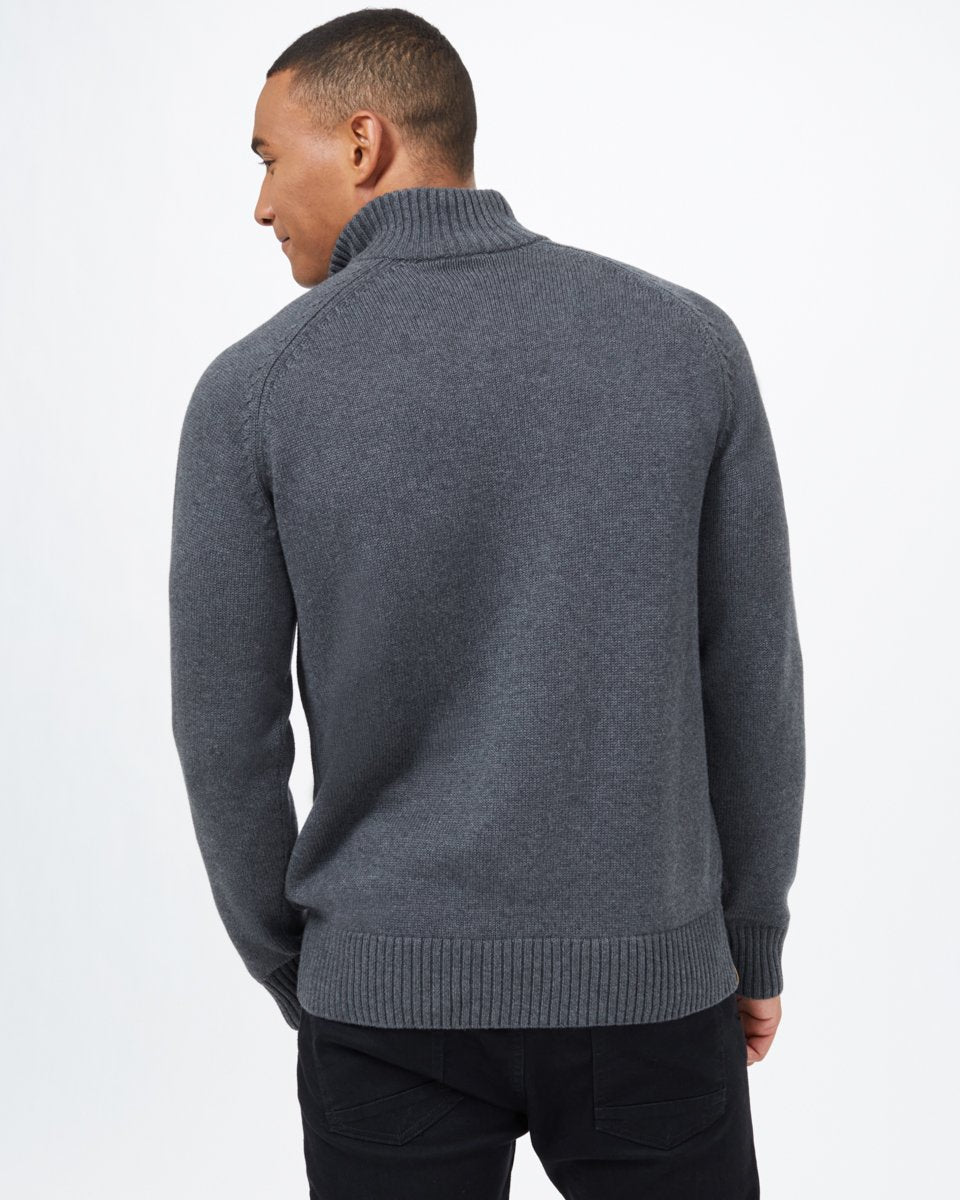 Blue Men's Button Knit Jumper