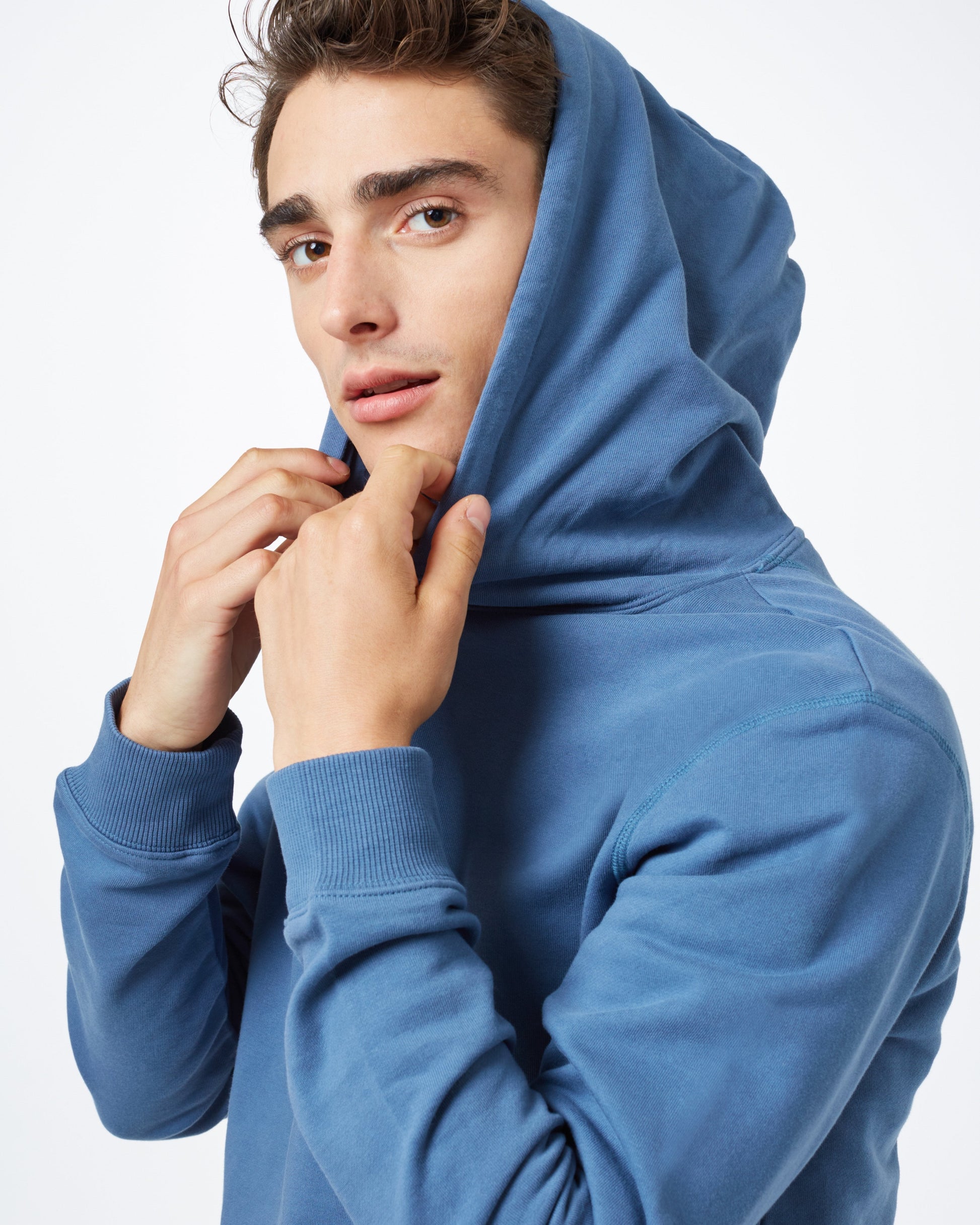 Blue Basic Hoodie