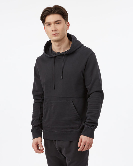 Black Men's Organic Cotton Pullover Hoodie