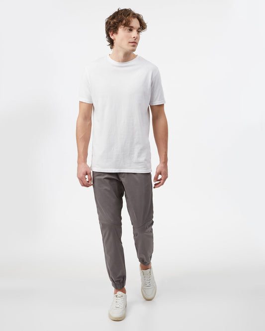 Gray Men's Twill Joggers