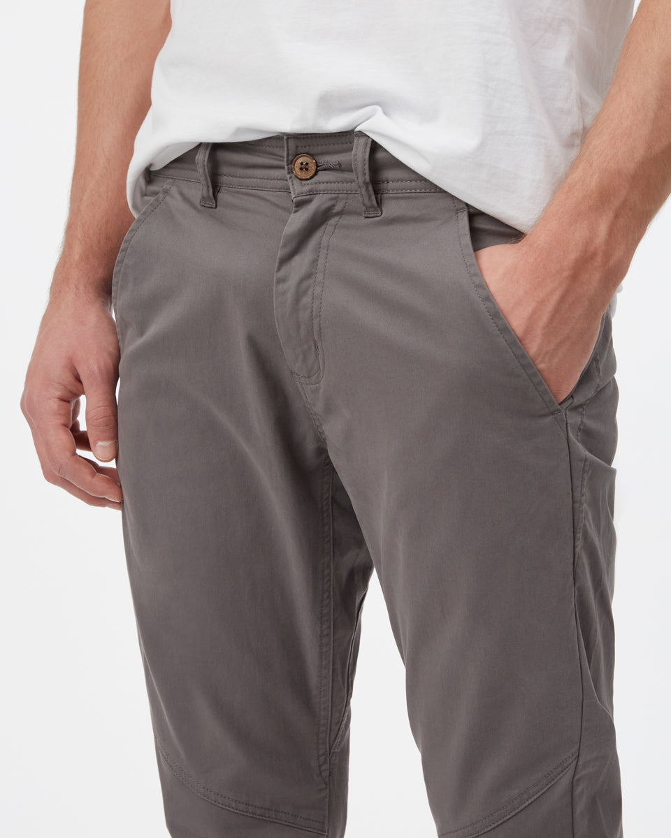 Gray Men's Twill Joggers