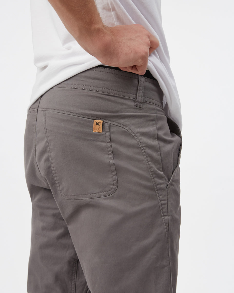 Gray Men's Twill Joggers