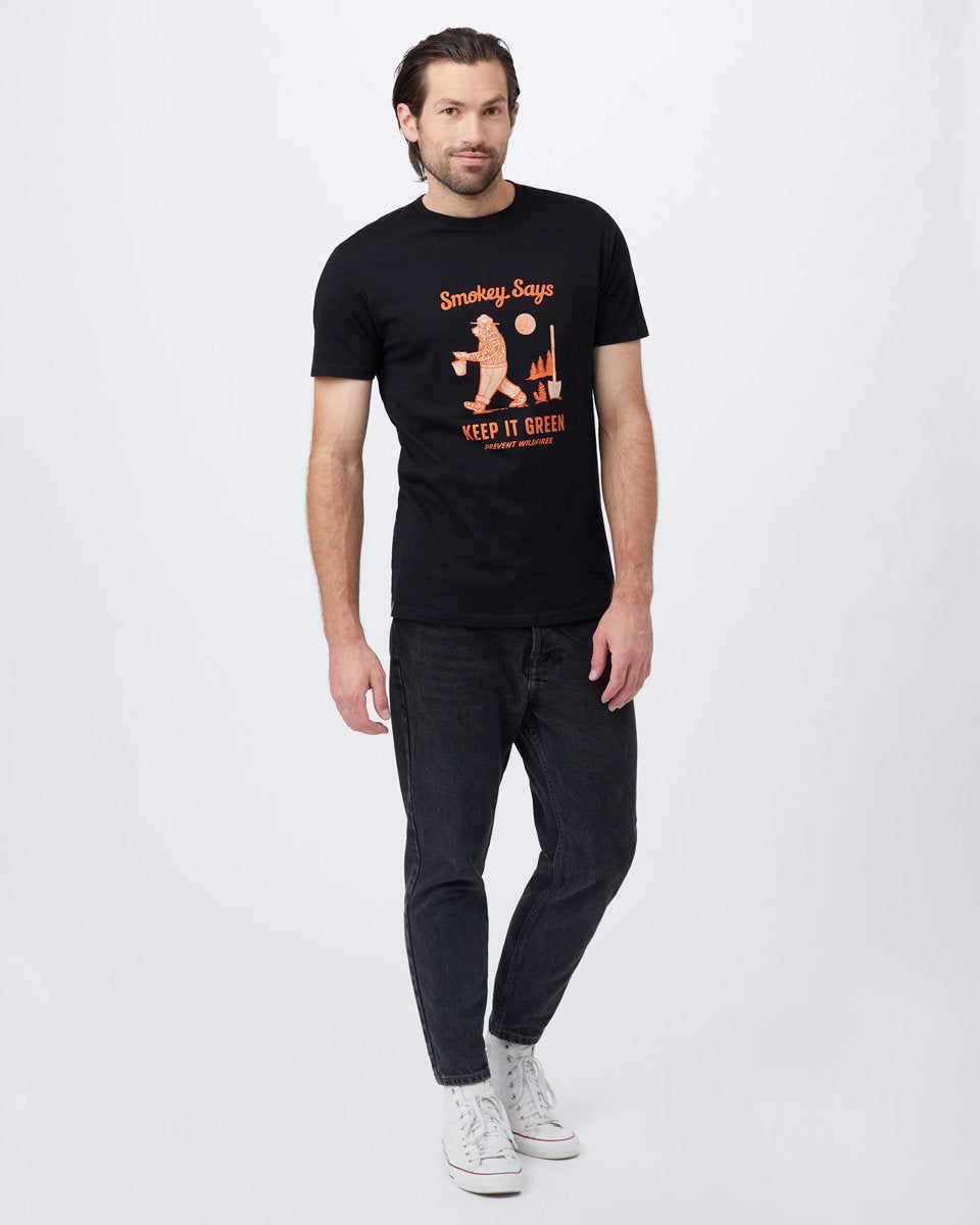 Black Organic Cotton Wildfire Graphic Tee