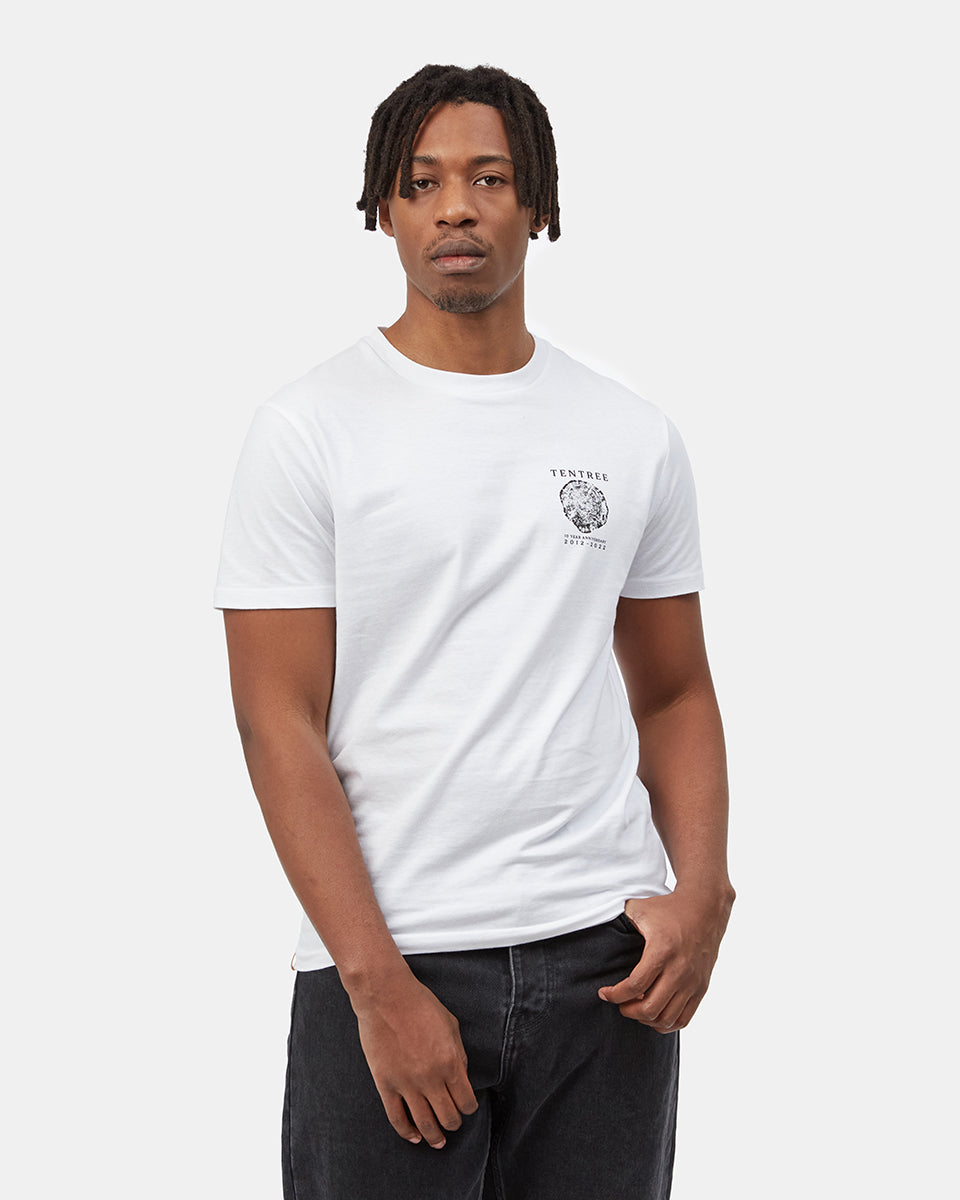 White Men's Graphic Short Sleeve Tee