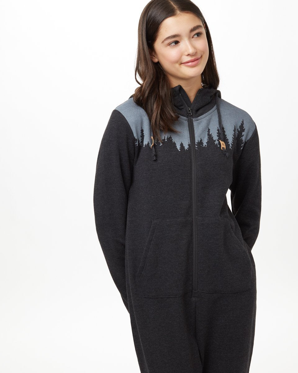 Black Unisex Hooded Pajama Onesie