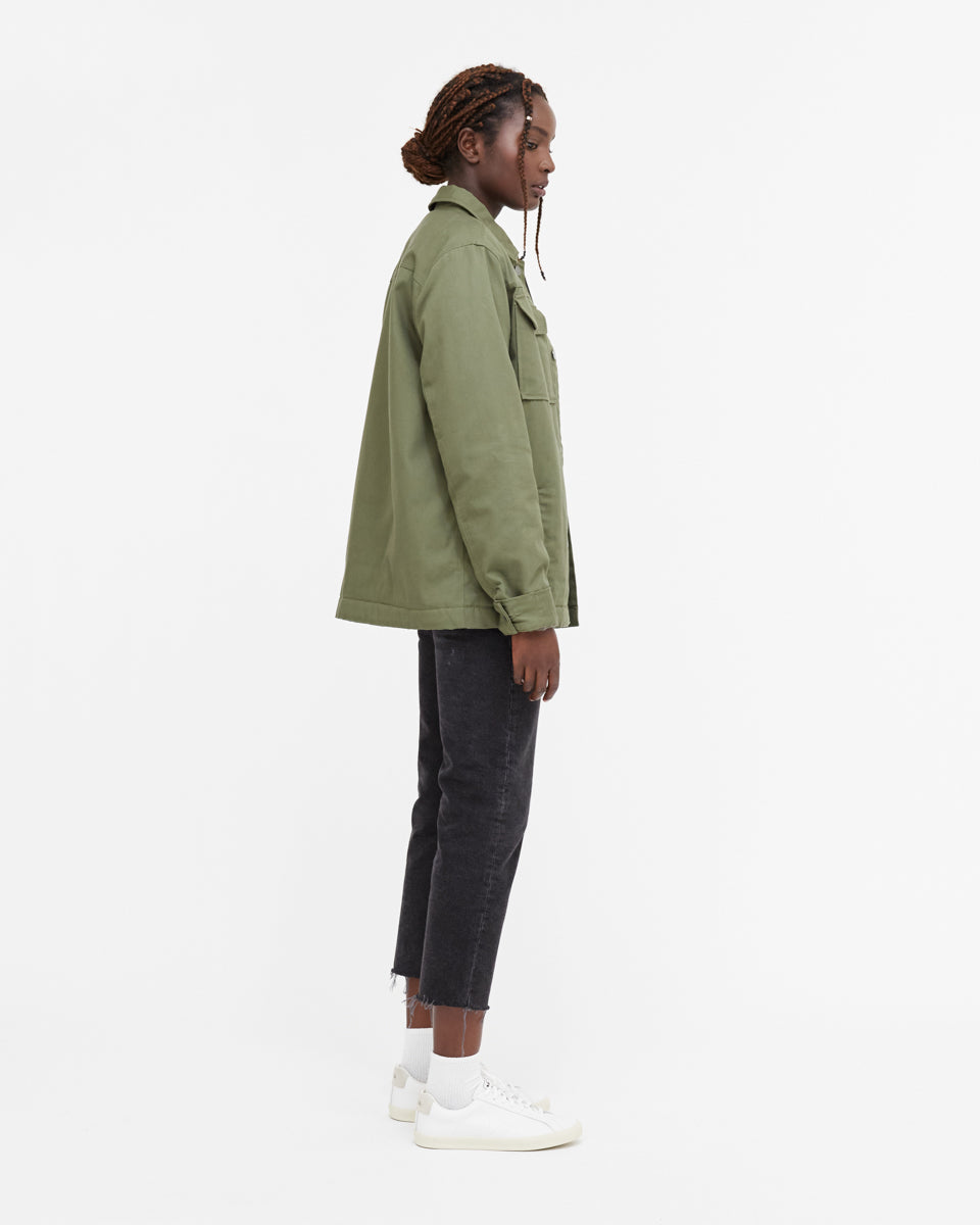 Green Utility Canvas Jacket