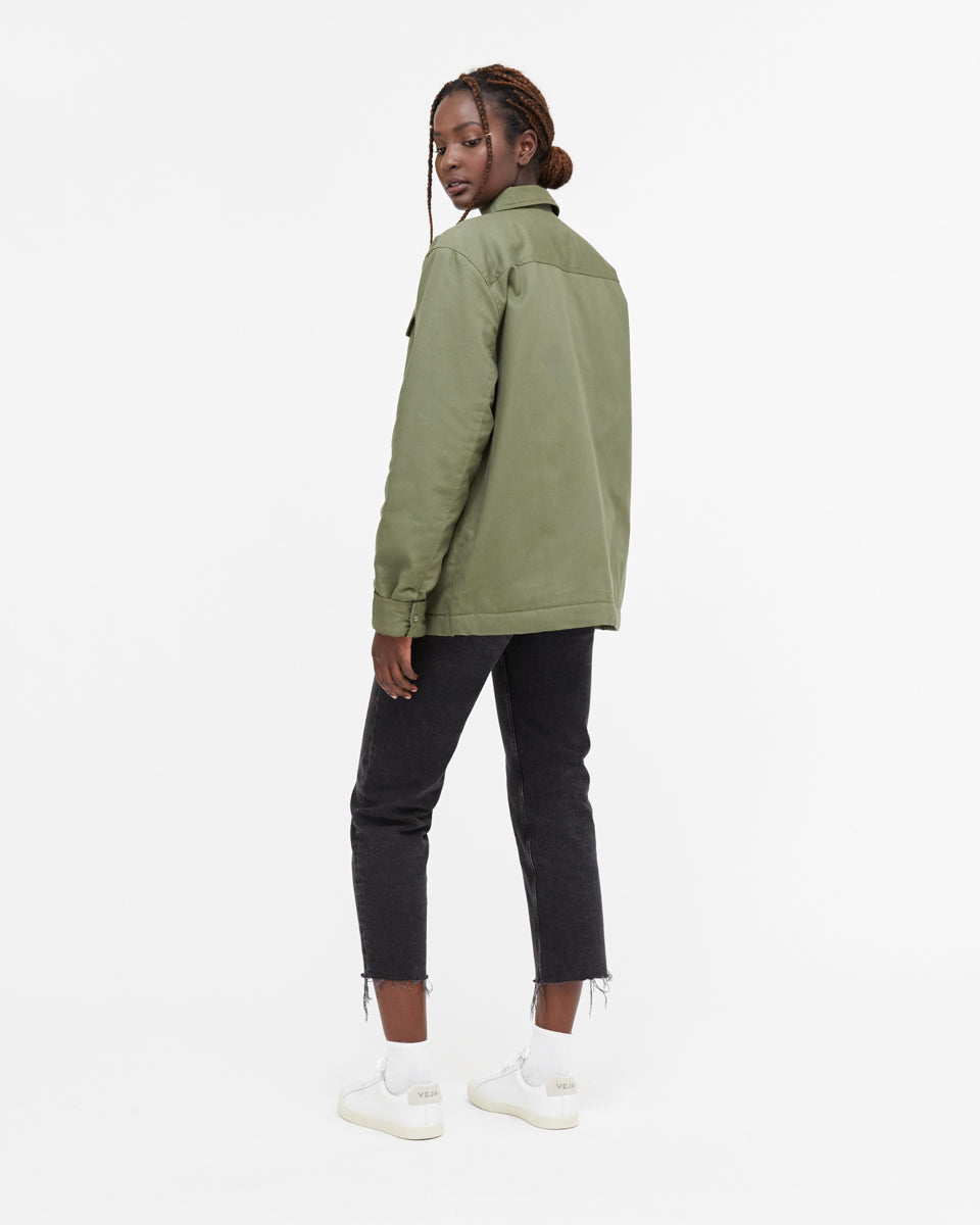 Green Utility Canvas Jacket